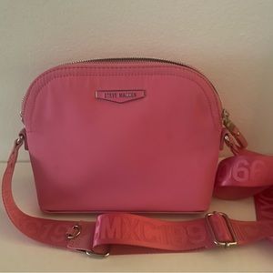 STEVE MADDEN BMAGIENY CROSSBODY BAG PINK NYLON PURSE